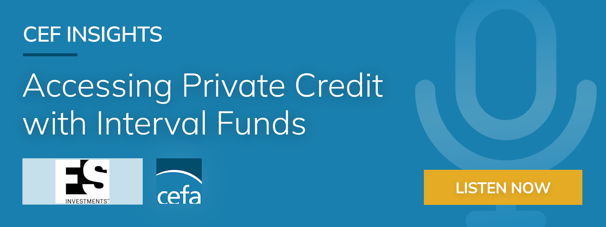 Accessing Private Credit with Interval Funds Podcast